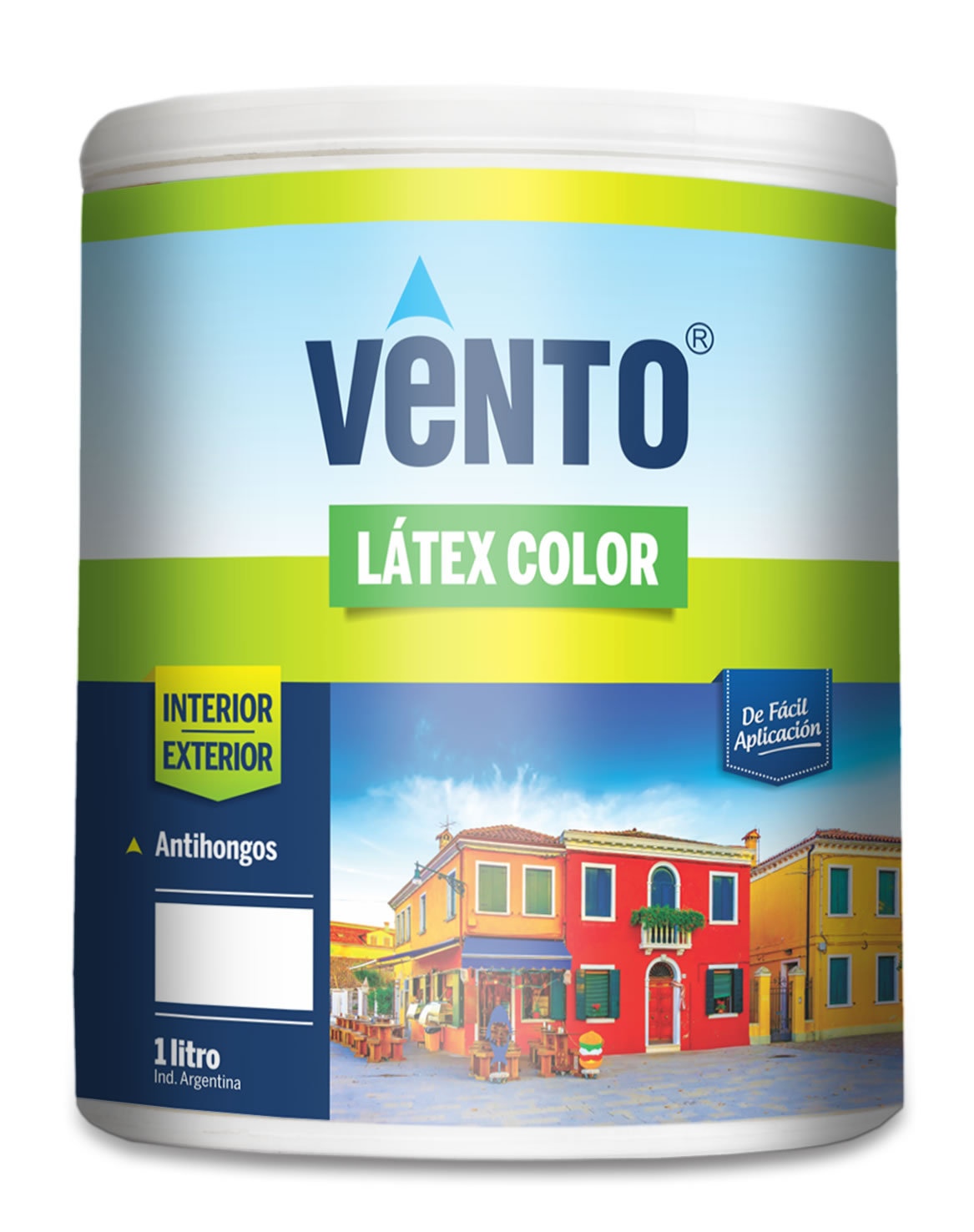 LATEX COLOR AZUL X 1 Lt. (pack x 4)